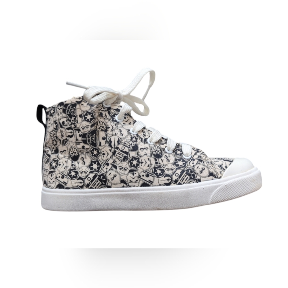 Clarks Star Wars high top sneakers Kids size 13.5 C black and white
